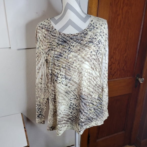 Chico's Tops - Womans Zenergy by Chicos Animal print Knit top Size 3